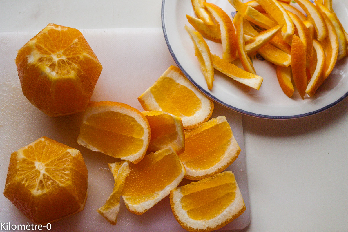 Photo de recette d'orangettes maison facile de Kilomètre-0, blog de cuisine réalisée à partir de produits locaux et issus de circuits courts