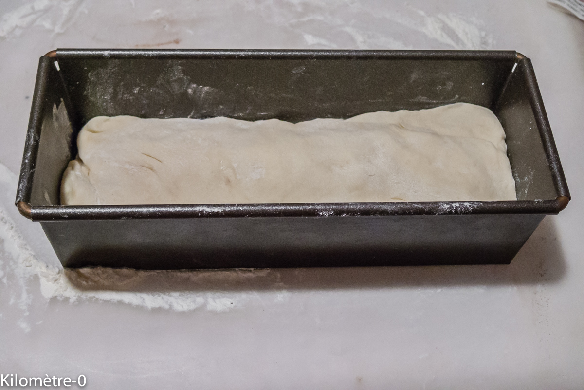 Photo de recette de pain de mie gourmande, facile, rapide, léger, bio de Kilomètre-0, blog de cuisine réalisée à partir de produits locaux et issus de circuits courts