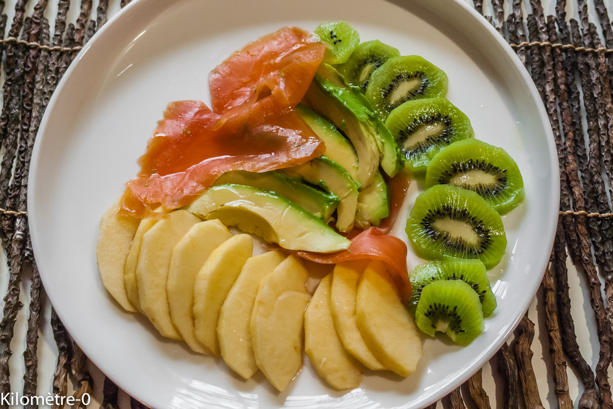 Salade De Truite Kiwi Avocat Et Pomme Kilometre 0