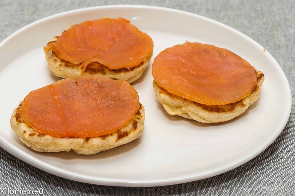 Photo de recette de blinis, russe, facile, rapide, léger, bio de Kilomètre-0, blog de cuisine réalisée à partir de produits locaux et issus de circuits courts
