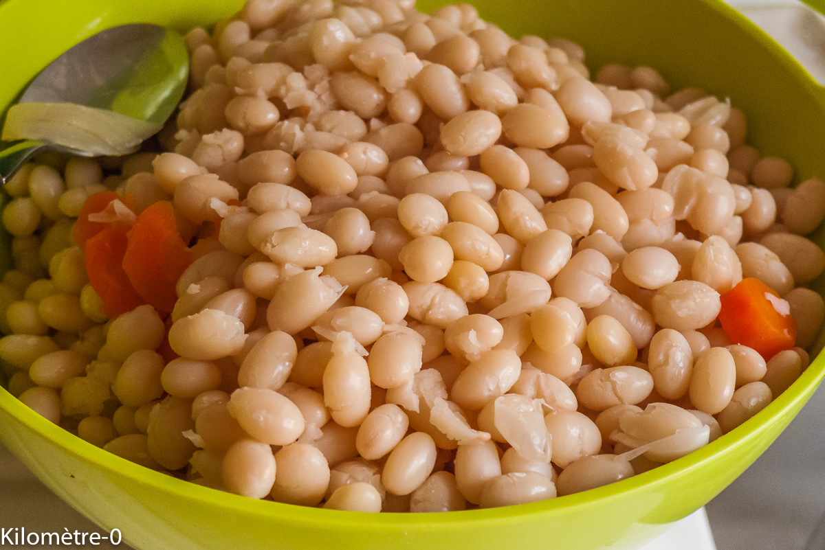 Photo de recette de haricots blancs, coco de Paimpol, Kilomètre-0, blog de cuisine réalisée à partir de produits locaux et issus de circuits courts