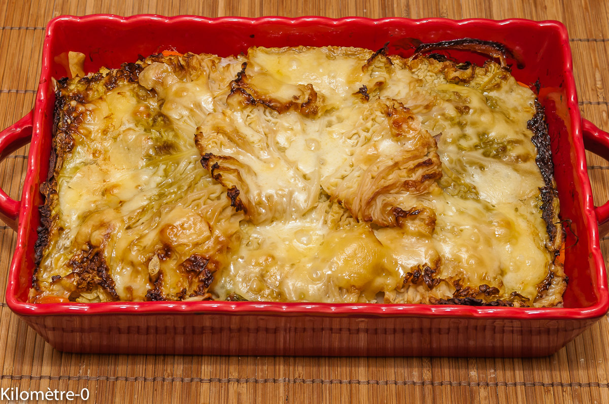 Photo de recette de gratin, chou, facile, rapide, bio, économique Kilomètre-0, blog de cuisine réalisée à partir de produits locaux et issus de circuits courts