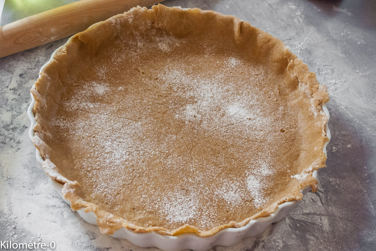 Photo de recette de pâte à tarte au café, facile, rapide, bio de Kilomètre-0, blog de cuisine réalisée à partir de produits locaux et issus de circuits courts