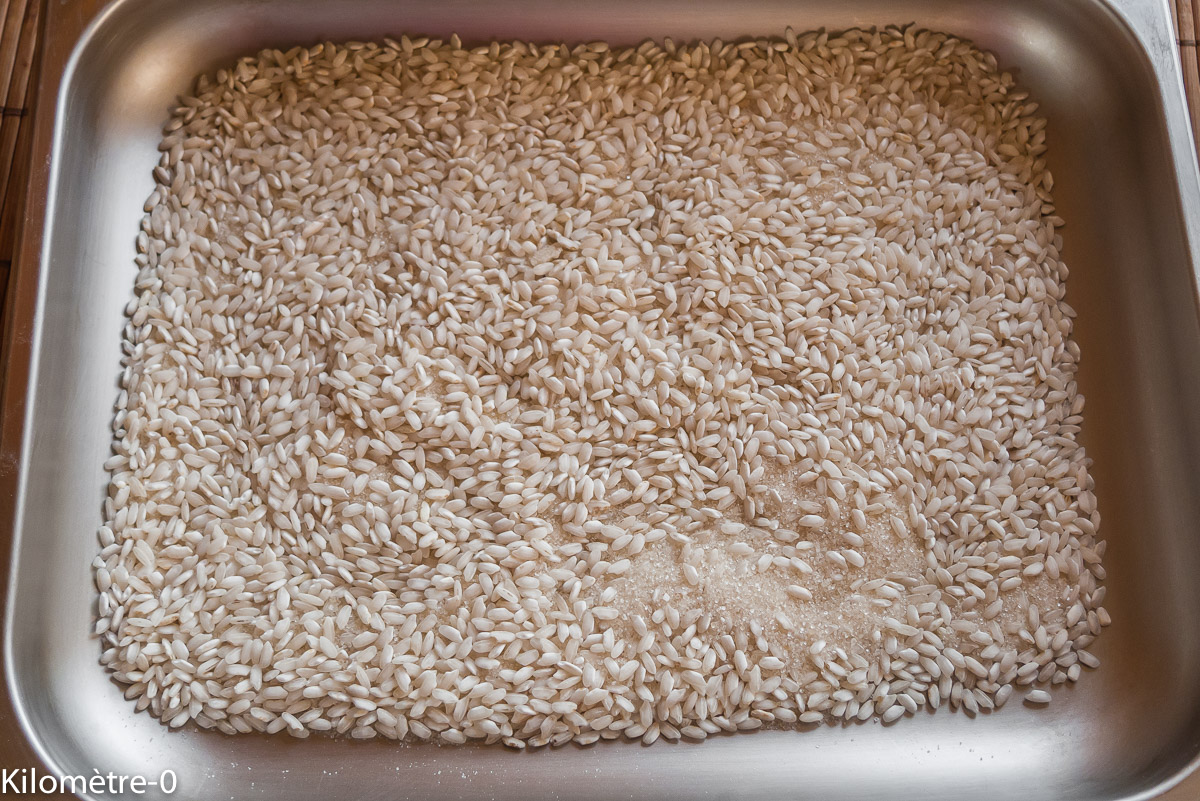 Photo de recette de riz au lait, four vapeur, cuisson vapeur, facile, léger, rapide, bio, orange de Kilomètre-0, blog de cuisine réalisée à partir de produits locaux et issus de circuits courts
