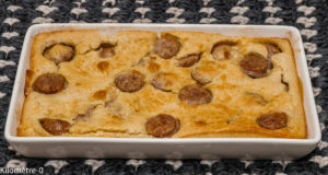 Photo de recette de scamafam, cuisine italienne, saucisse, gratin, facile, rapide, bio de Kilomètre-0, blog de cuisine réalisée à partir de produits locaux et issus de circuits courts