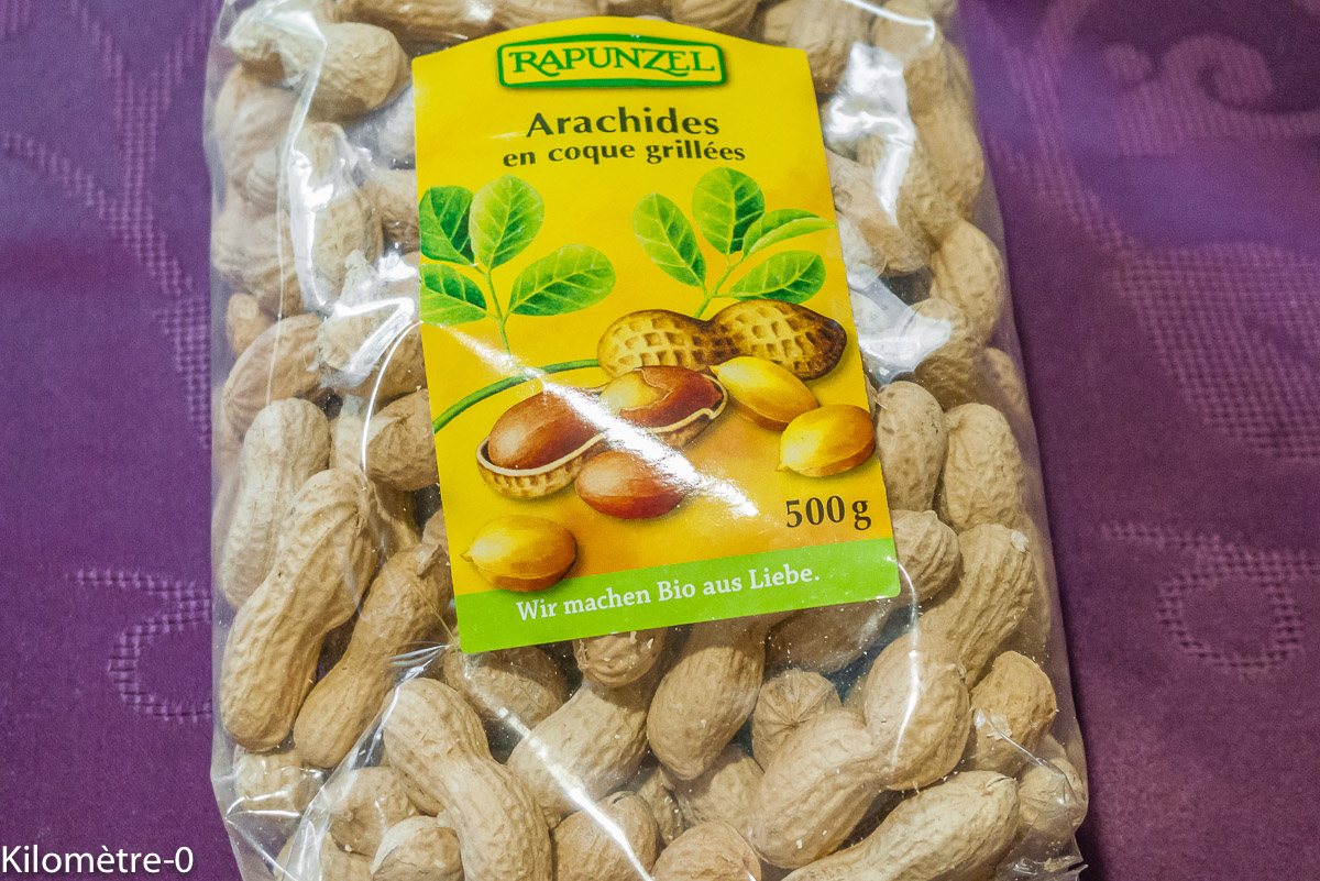 Photo de recette de cacahuètes de Kilomètre-0, blog de cuisine réalisée à partir de produits locaux et issus de circuits courts