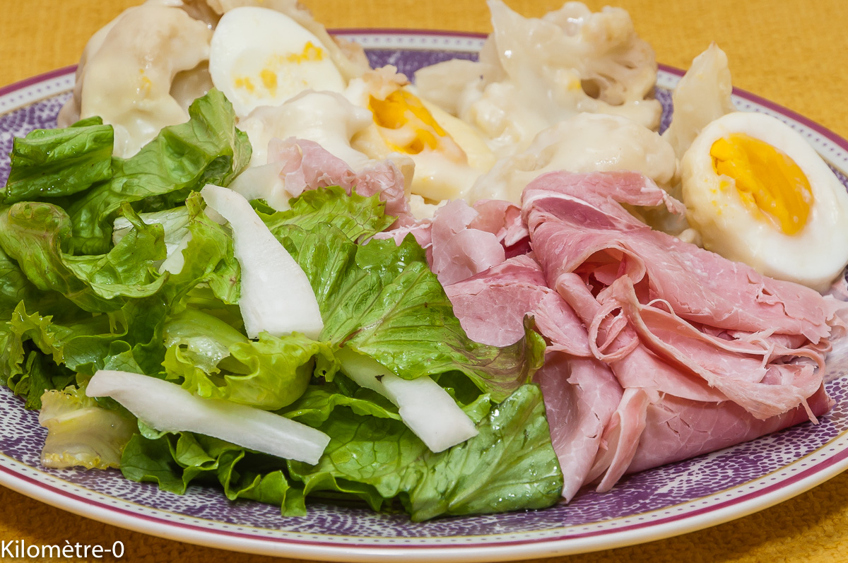 Gratin De Chou Fleur Aux Oeufs Et Au Jambon Kilometre 0