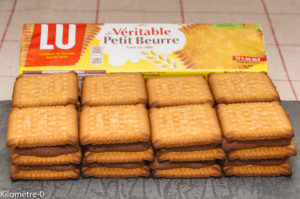 Photo de recette de millefeuille, nantais, petits lu, pays de la loire, mousse au chocolat de Kilomètre-0, blog de cuisine réalisée à partir de produits locaux et issus de circuits courts