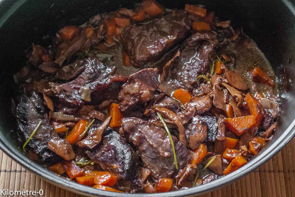 Photo de recette de joues de boeuf Kilomètre-0, blog de cuisine réalisée à partir de produits locaux et issus de circuits courts
