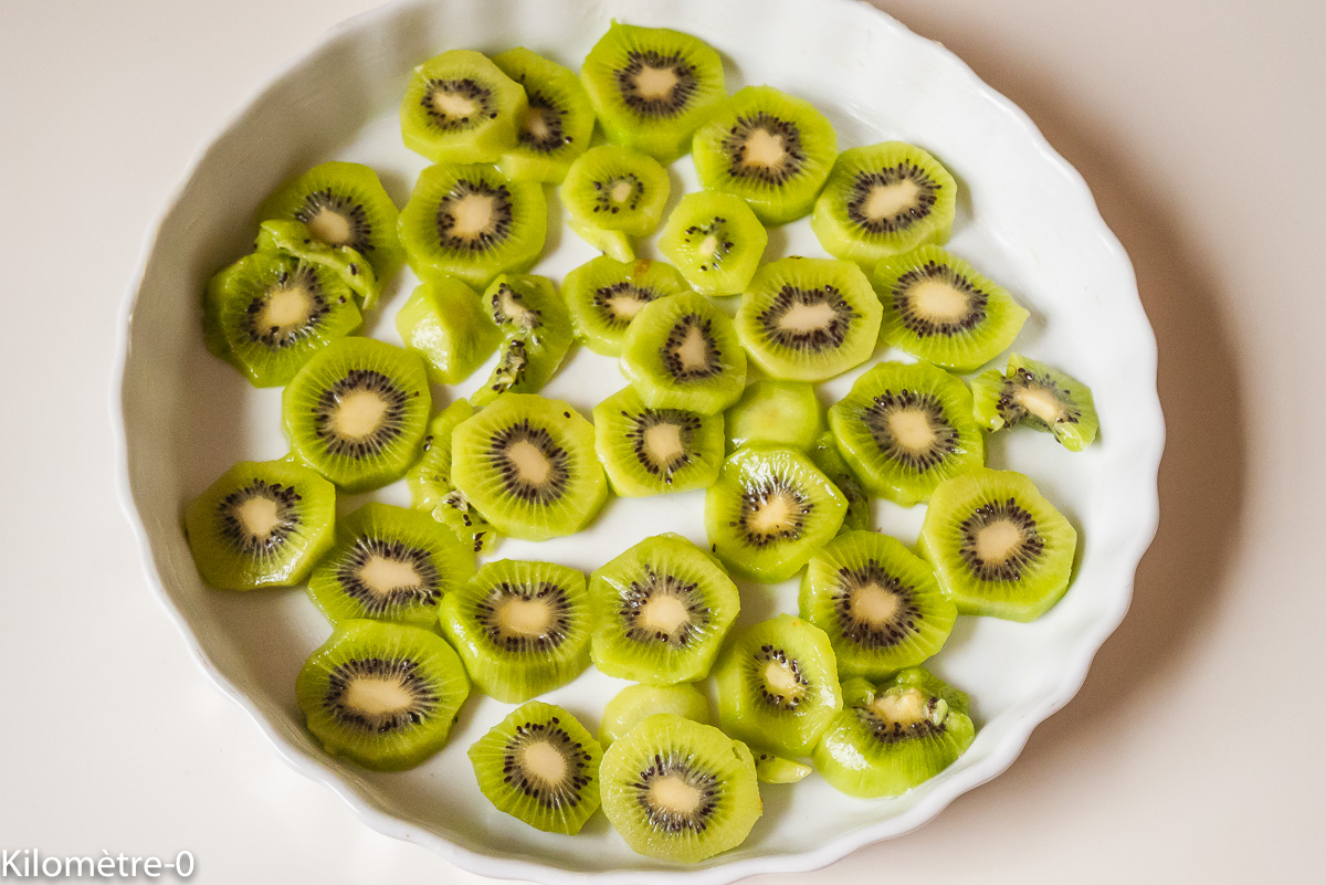 Photo de recette de kiwis, Kilomètre-0, blog de cuisine réalisée à partir de produits locaux et issus de circuits courts