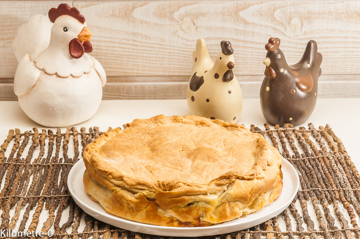 Photo de recette de tourte de Pâques, Kilomètre-0, blog de cuisine réalisée à partir de produits locaux et issus de circuits courts
