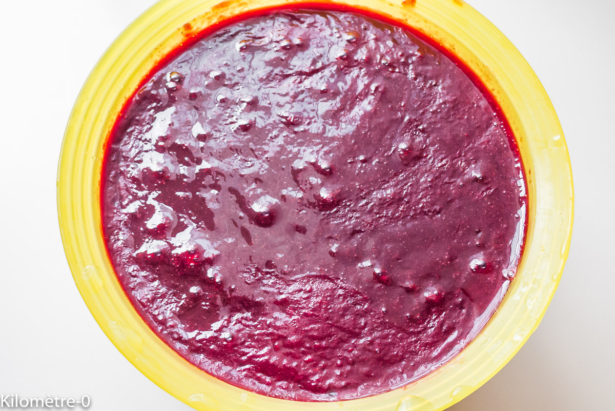 Photo de recette de coulis de cassis bio, de Kilomètre-0, blog de cuisine réalisée à partir de produits locaux et issus de circuits courts