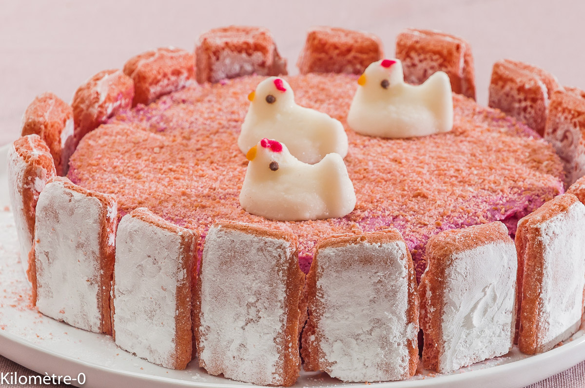 Photo de recette de charlotte au cassis, Pâques de Kilomètre-0, blog de cuisine réalisée à partir de produits locaux et issus de circuits courts