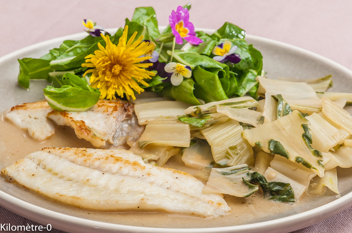 Turbot Poêlé Aux Côtes De Blettes