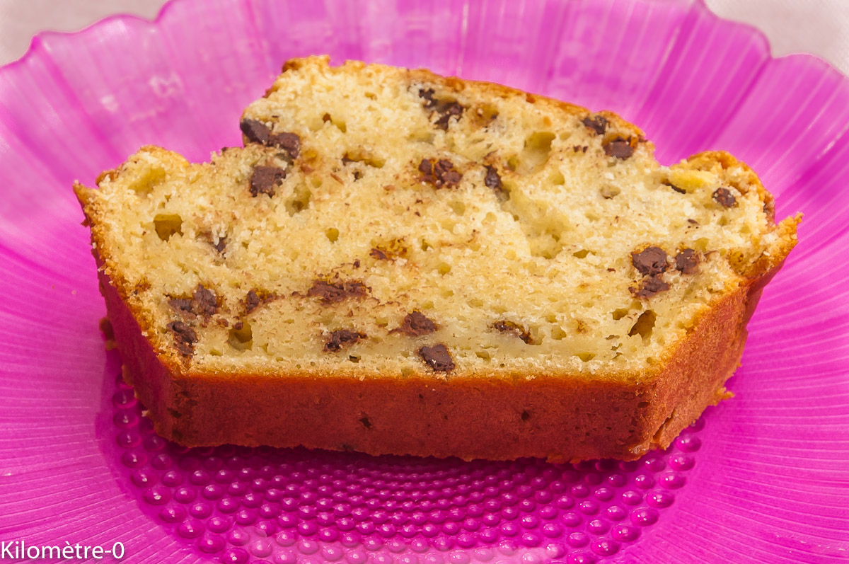 Photo de recette de cake, ricotta, pépites de chocolat de Kilomètre-0, blog de cuisine réalisée à partir de produits locaux et issus de circuits courts