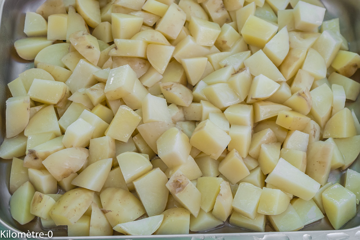 Photo de recette de pommes de terre nouvelles bio de Kilomètre-0, blog de cuisine réalisée à partir de produits locaux et issus de circuits courts