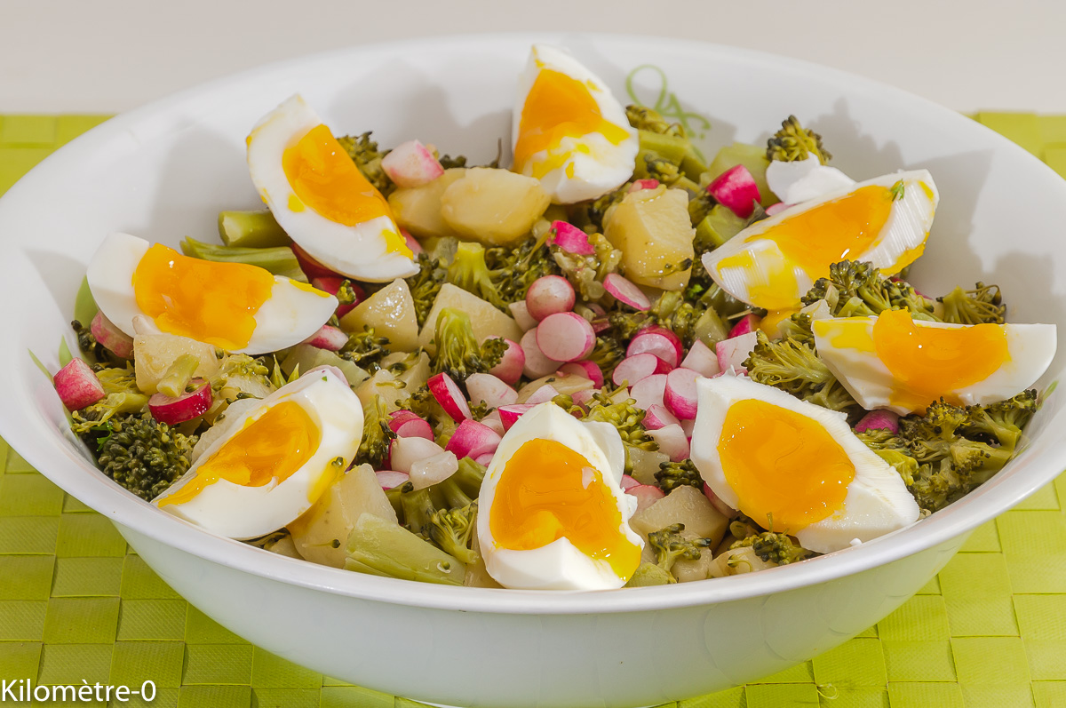 Salade De Pommes De Terre Aux Oeufs Brocolis Et Radis Kilometre 0