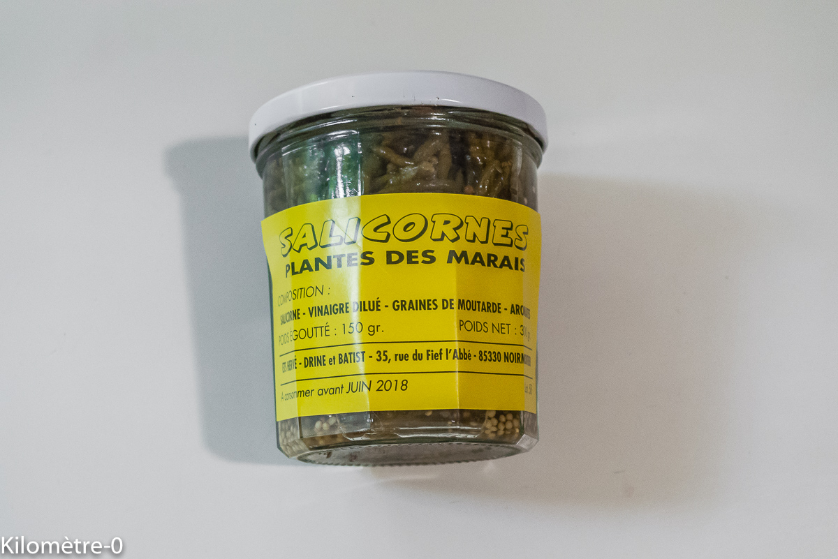 Photo de recette de salicornes de Kilomètre-0, blog de cuisine réalisée à partir de produits locaux et issus de circuits courts