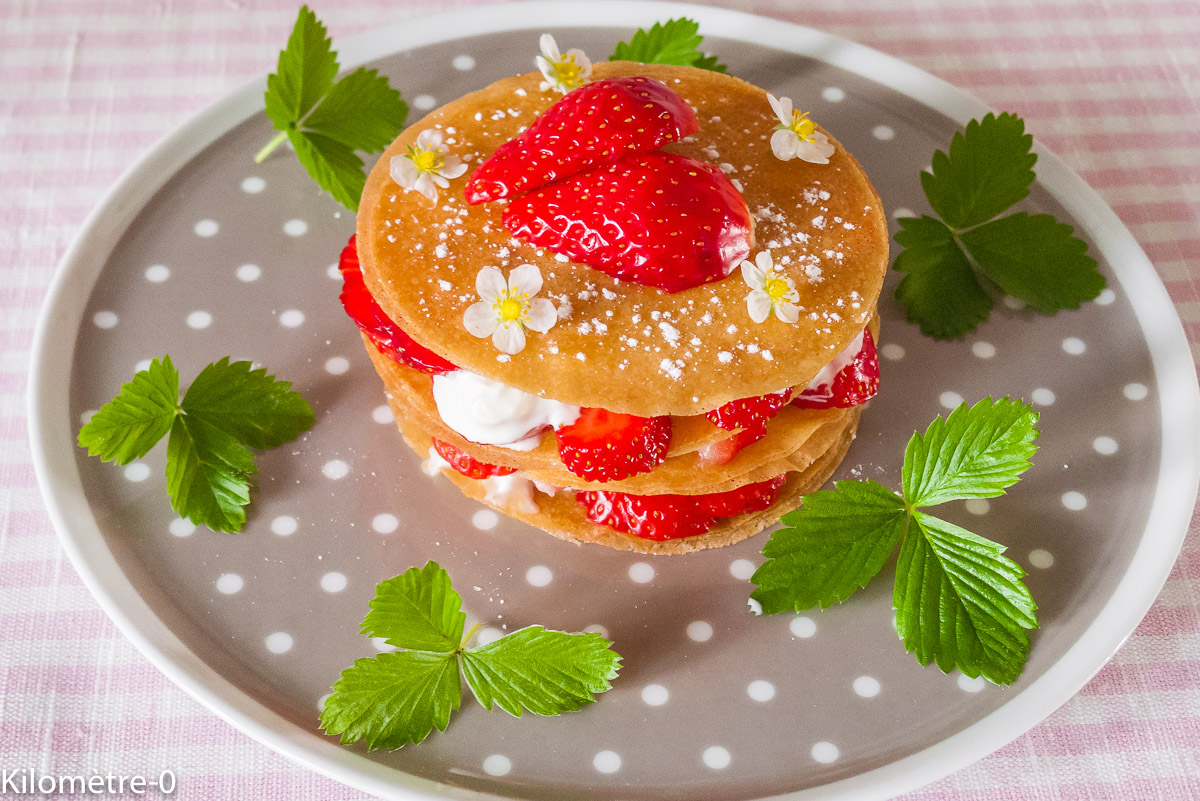 Photo de recette de fraises à la chantilly très facile, rapide de Kilomètre-0, blog de cuisine réalisée à partir de produits locaux et issus de circuits courts