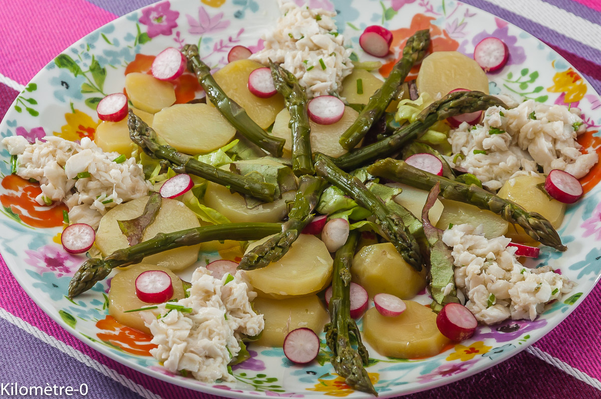 Photo de recette de merlu, pomme de terre, radis, asperges vertes, four vapeur, léger, bio, rapide, facile Kilomètre-0, blog de cuisine réalisée à partir de produits locaux et issus de circuits courts