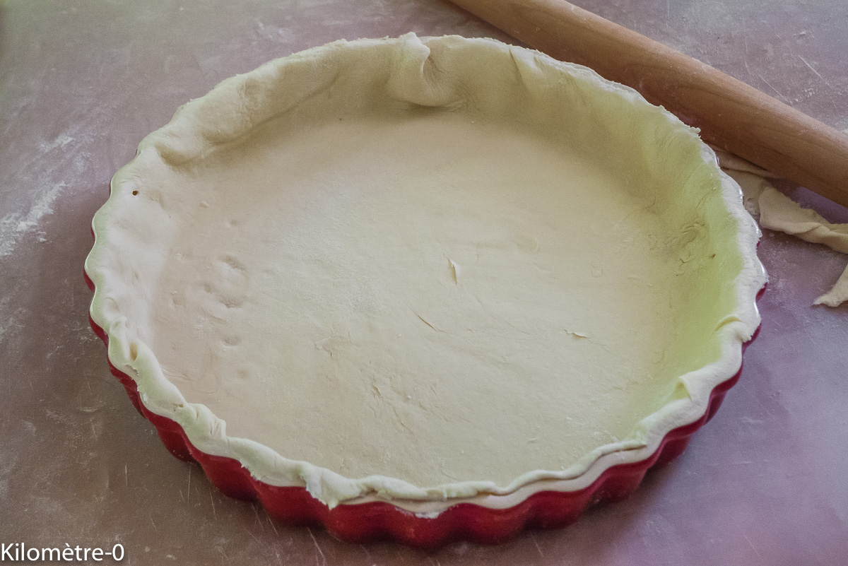 Photo de recette de pâte brisée facile, bio de Kilomètre-0, blog de cuisine réalisée à partir de produits locaux et issus de circuits courts