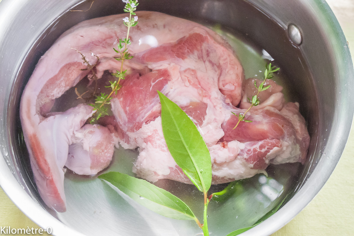 Photo de recette de langue de porc, salade facile, Kilomètre-0, blog de cuisine réalisée à partir de produits locaux et issus de circuits courts