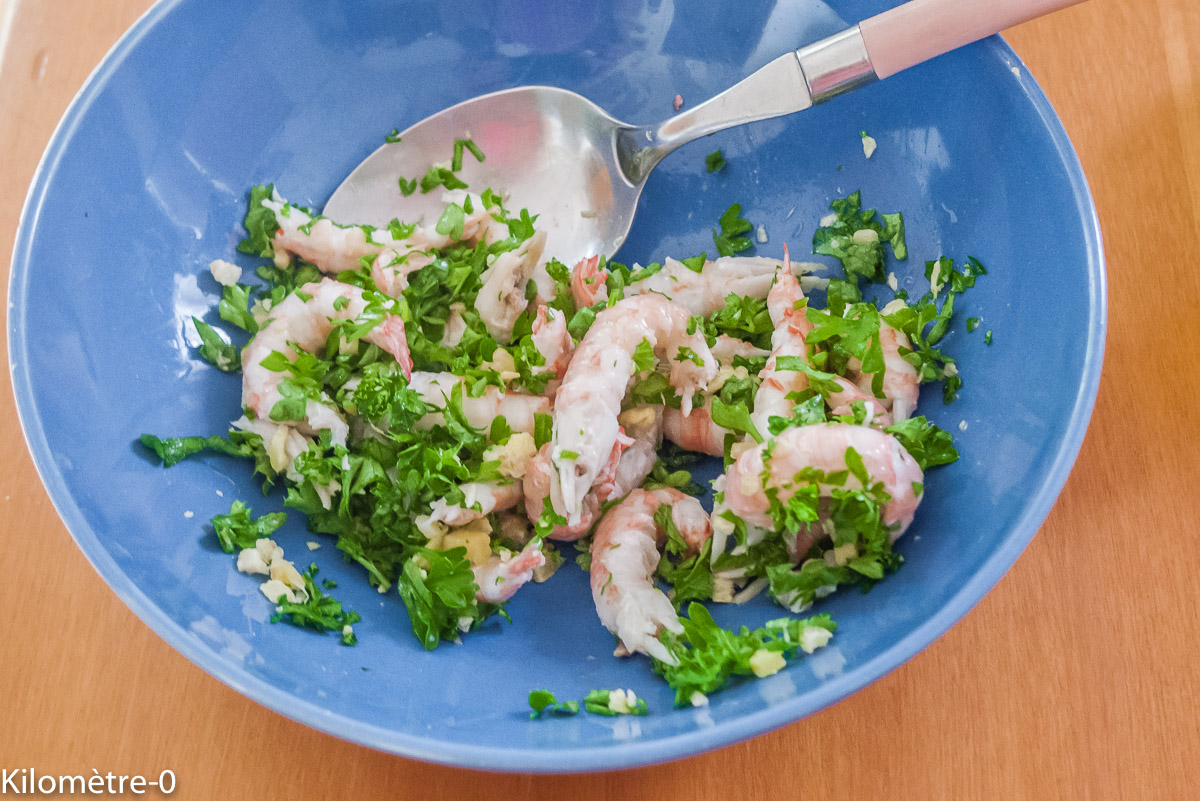 Photo de recette de langoustines de Kilomètre-0, blog de cuisine réalisée à partir de produits locaux et issus de circuits courts