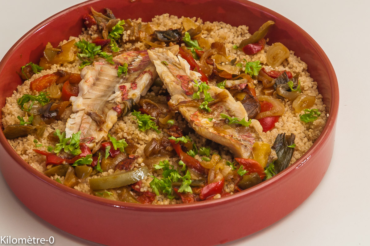 Photo de recette de rouget, cuisine marocaine, facile, rapide, de Kilomètre-0, blog de cuisine réalisée à partir de produits locaux et issus de circuits courts