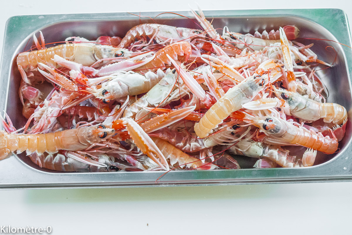 Photo de recette de lngoustine, four vapeur, Kilomètre-0, blog de cuisine réalisée à partir de produits locaux et issus de circuits courts