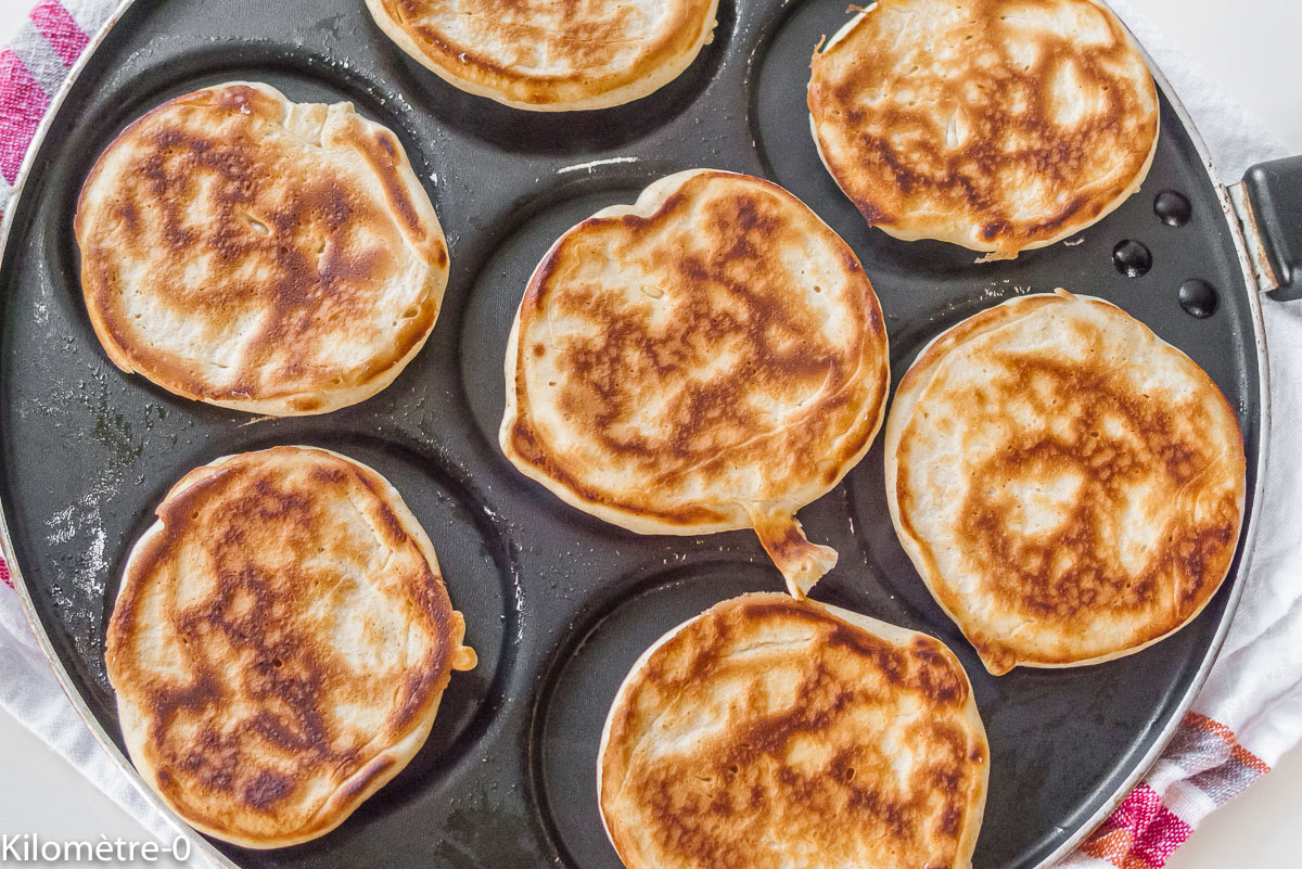 Photo de recette de blinis facile de Kilomètre-0, blog de cuisine réalisée à partir de produits locaux et issus de circuits courts