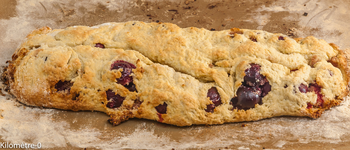Photo de recette de strudel aux cerises, italienne de Kilomètre-0, blog de cuisine réalisée à partir de produits locaux et issus de circuits courts