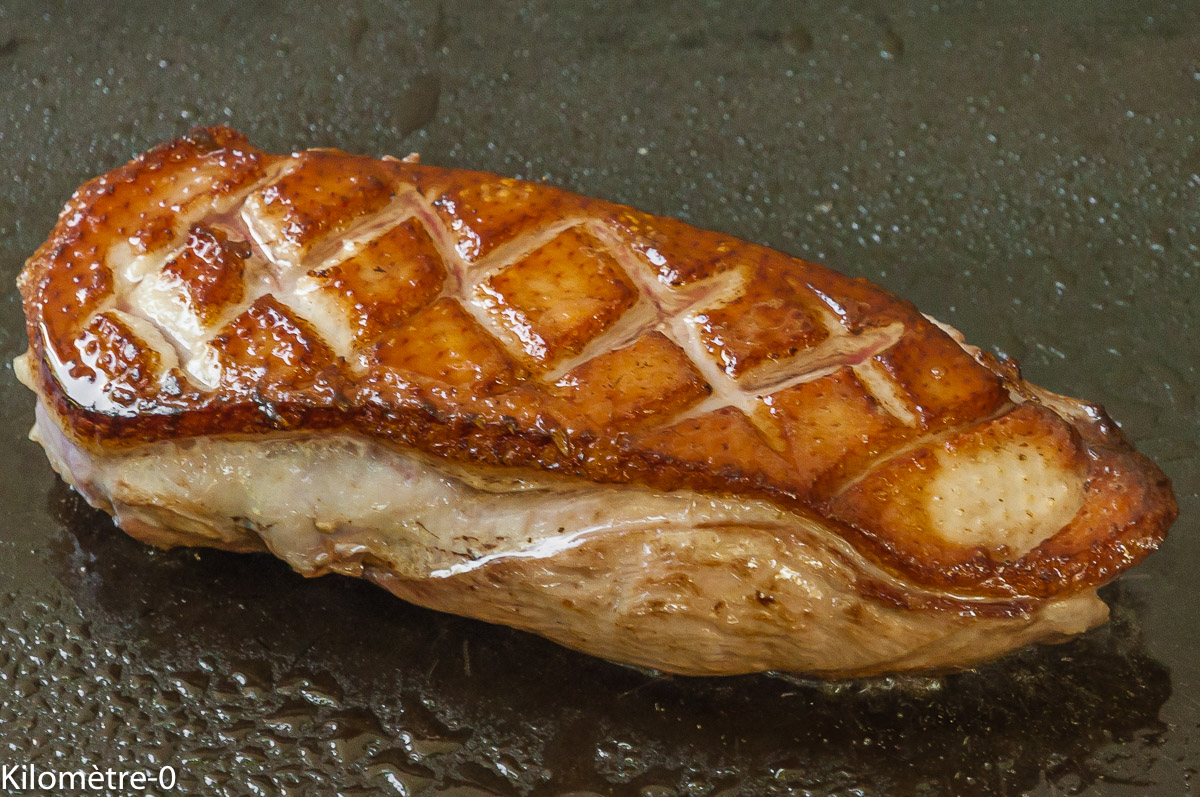 Photo de recette de magret de canard de Kilomètre-0, blog de cuisine réalisée à partir de produits locaux et issus de circuits courts