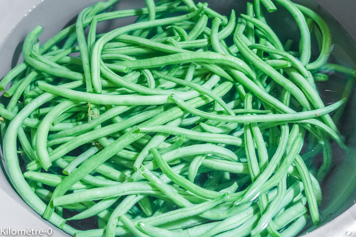 Photo de recette de haricot vert, haricot, fêta, facile, léger, été de Kilomètre-0, blog de cuisine réalisée à partir de produits locaux et issus de circuits courts