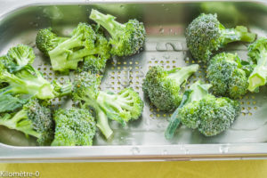 Photo de recette de brocolis, four vapeur de Kilomètre-0, blog de cuisine réalisée à partir de produits locaux et issus de circuits courts