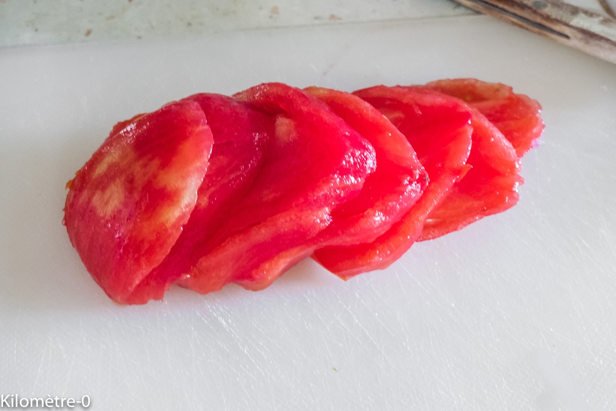 Photo de recette de tomate de Kilomètre-0, blog de cuisine réalisée à partir de produits locaux et issus de circuits courts