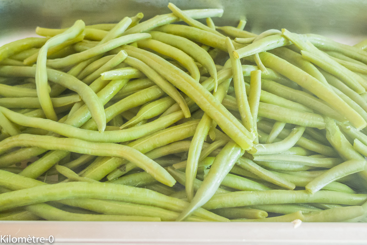 Photo de recette de harcots verts, four vapeur de Kilomètre-0, blog de cuisine réalisée à partir de produits locaux et issus de circuits courts