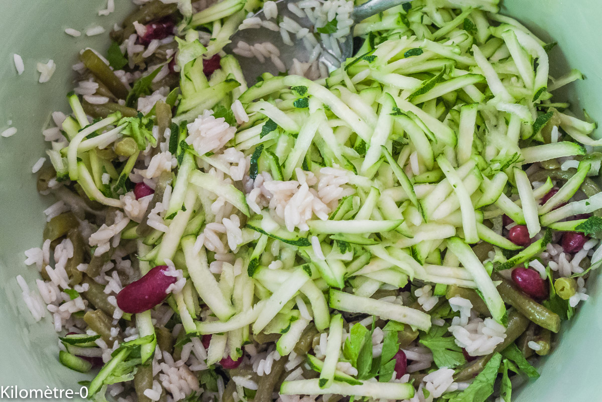 Photo de recette de salade, four vapeur de Kilomètre-0, blog de cuisine réalisée à partir de produits locaux et issus de circuits courts