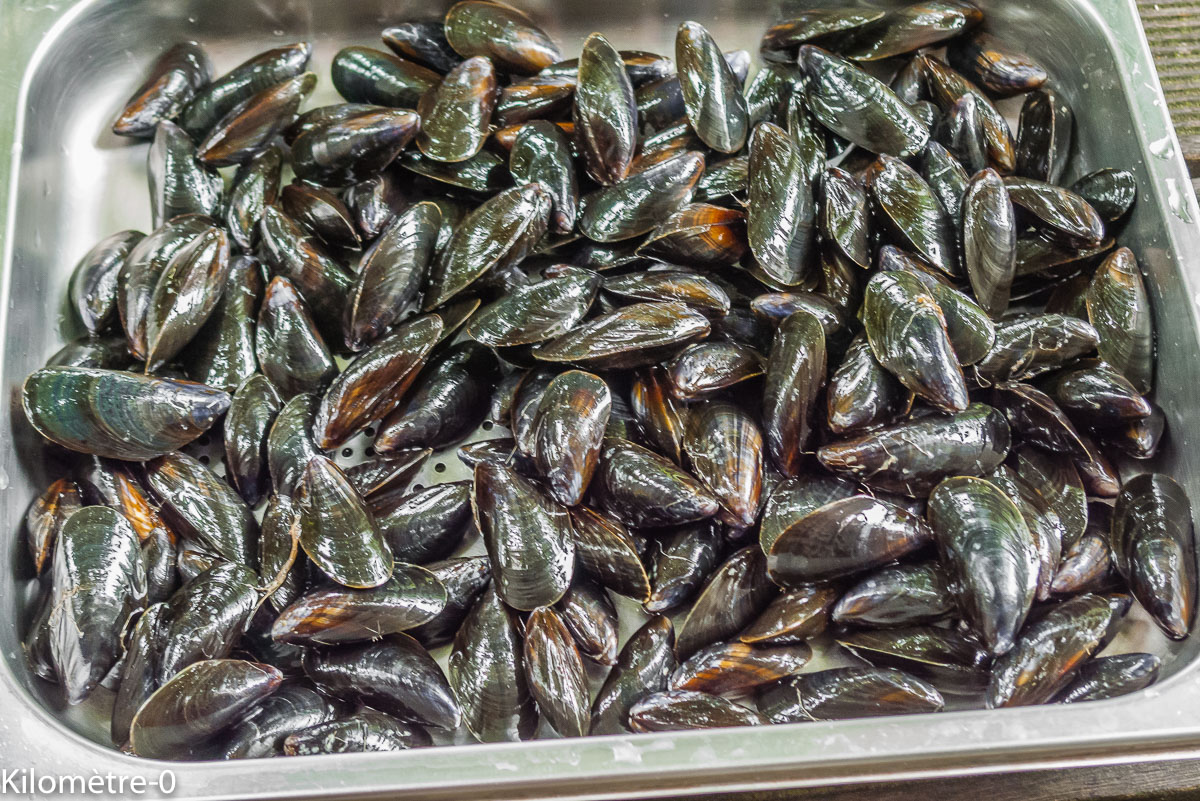 Photo de recette de moules, four vapeur, de Kilomètre-0, blog de cuisine réalisée à partir de produits locaux et issus de circuits courts
