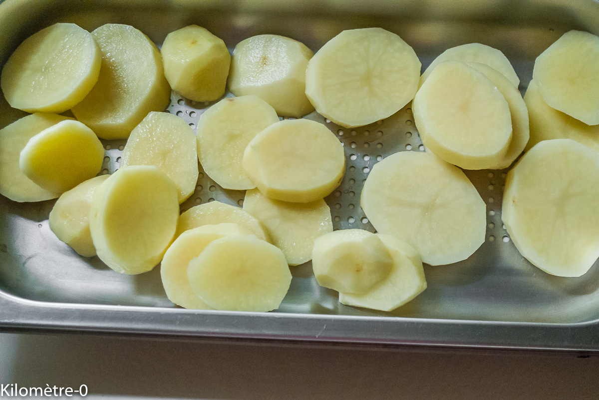 Photo de recette de pommes de terre, four vapeur, bio de Kilomètre-0, blog de cuisine réalisée à partir de produits locaux et issus de circuits courts