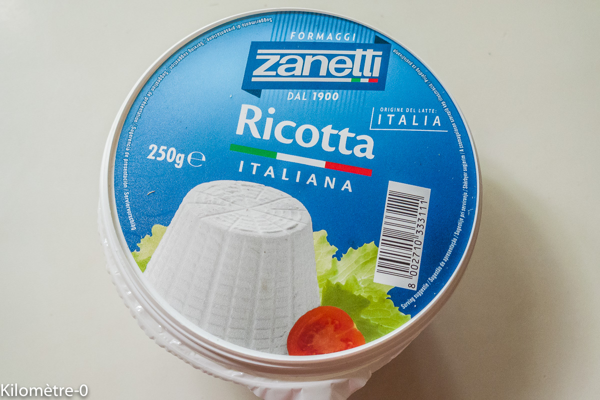 Photo de recette de ricotta de Kilomètre-0, blog de cuisine réalisée à partir de produits locaux et issus de circuits courts
