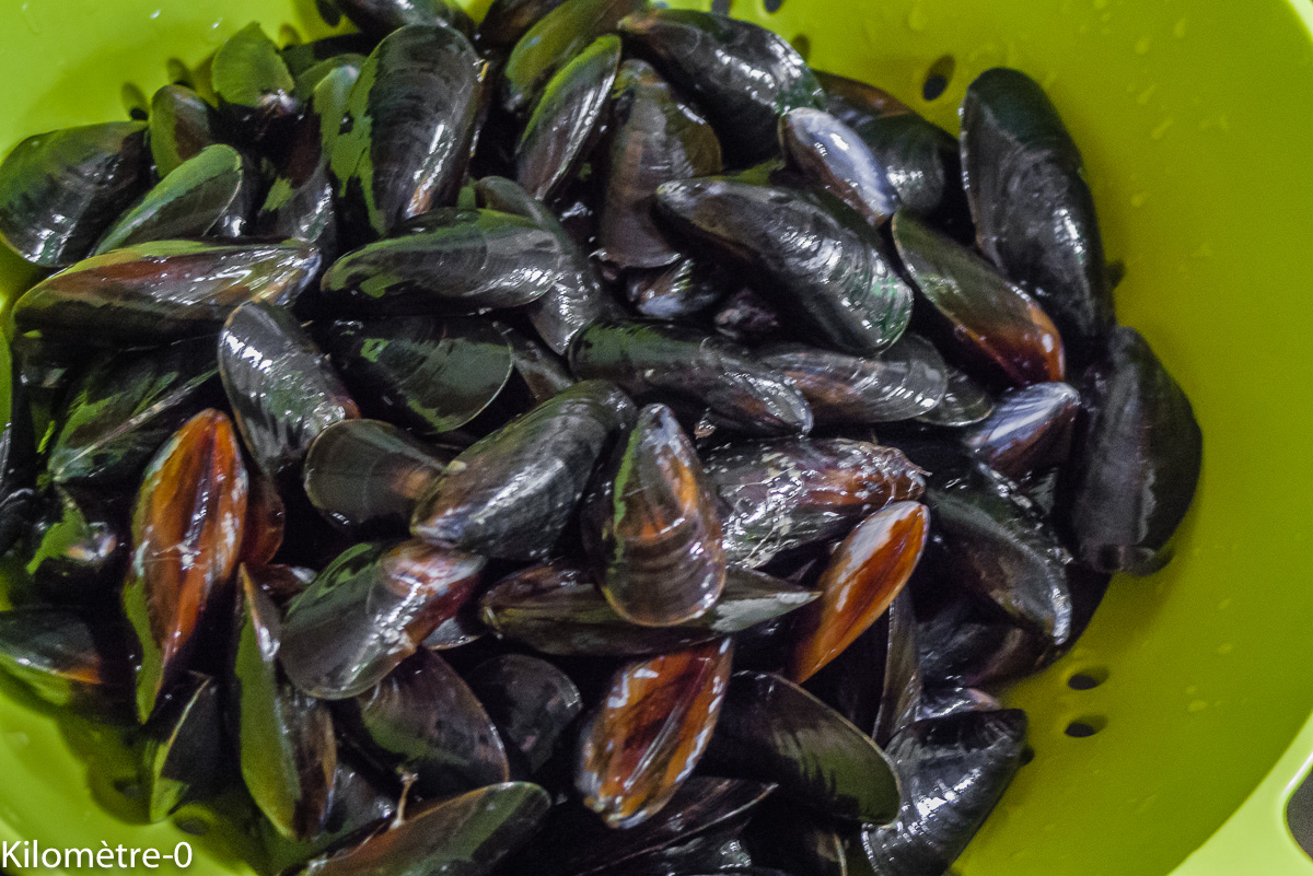 Photo de recette de moules-facile- Atlantique-Plaine sur mer de Kilomètre-0, blog de cuisine réalisée à partir de produits locaux et issus de circuits courts