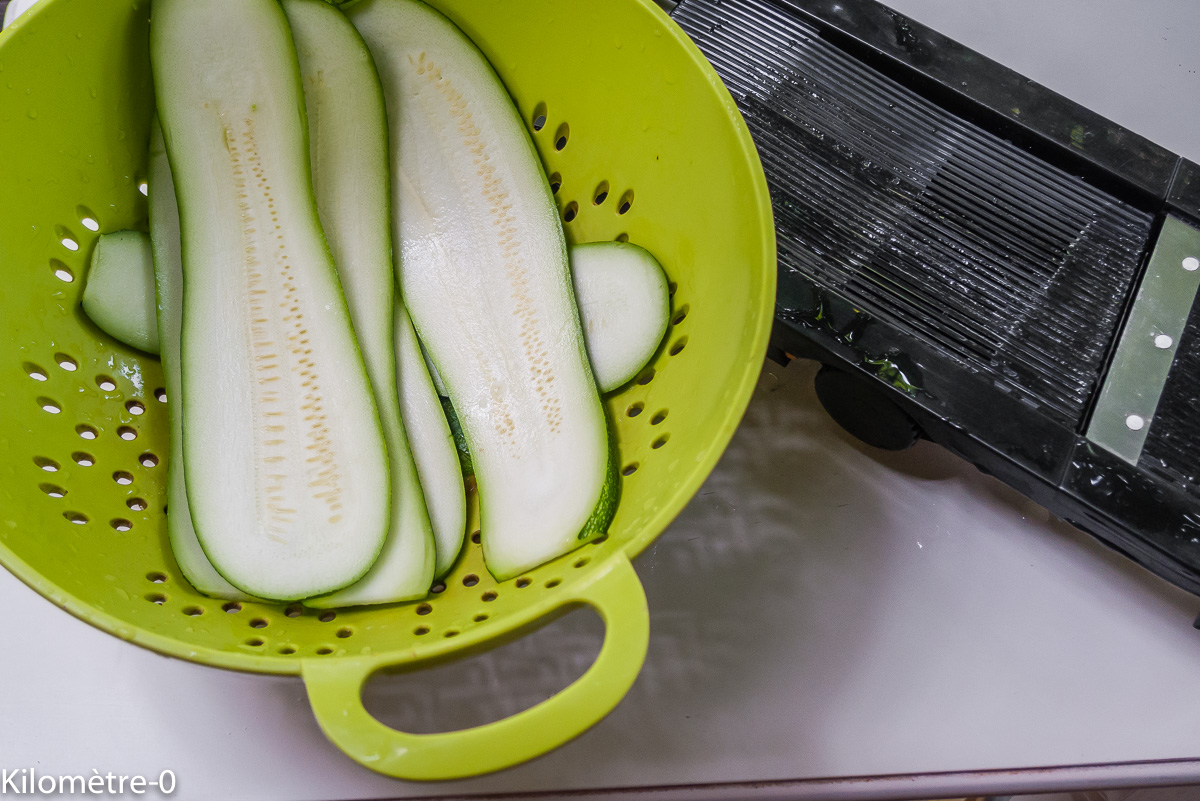 Photo de recette de courgettes facile de Kilomètre-0, blog de cuisine réalisée à partir de produits locaux et issus de circuits courts