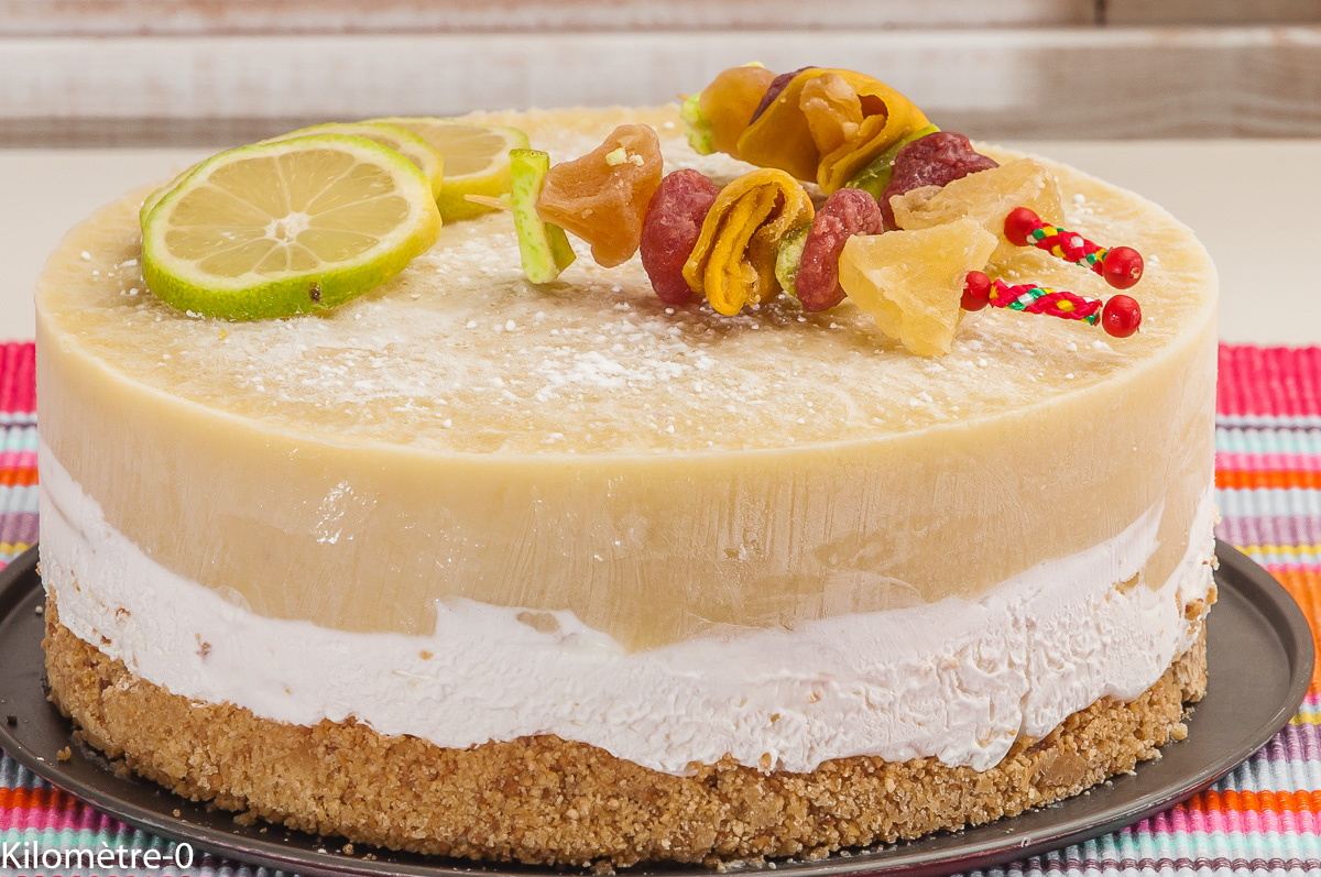 Photo de recette de bavarois, glace, pêches, Kilomètre-0, blog de cuisine réalisée à partir de produits locaux et issus de circuits courts