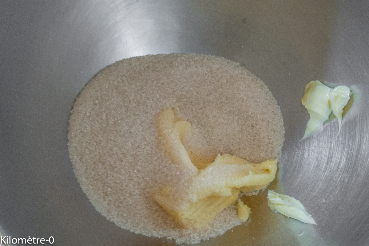 Photo de recette de gâteau nantais étape 1 de Kilomètre-0, blog de cuisine réalisée à partir de produits locaux et issus de circuits courts