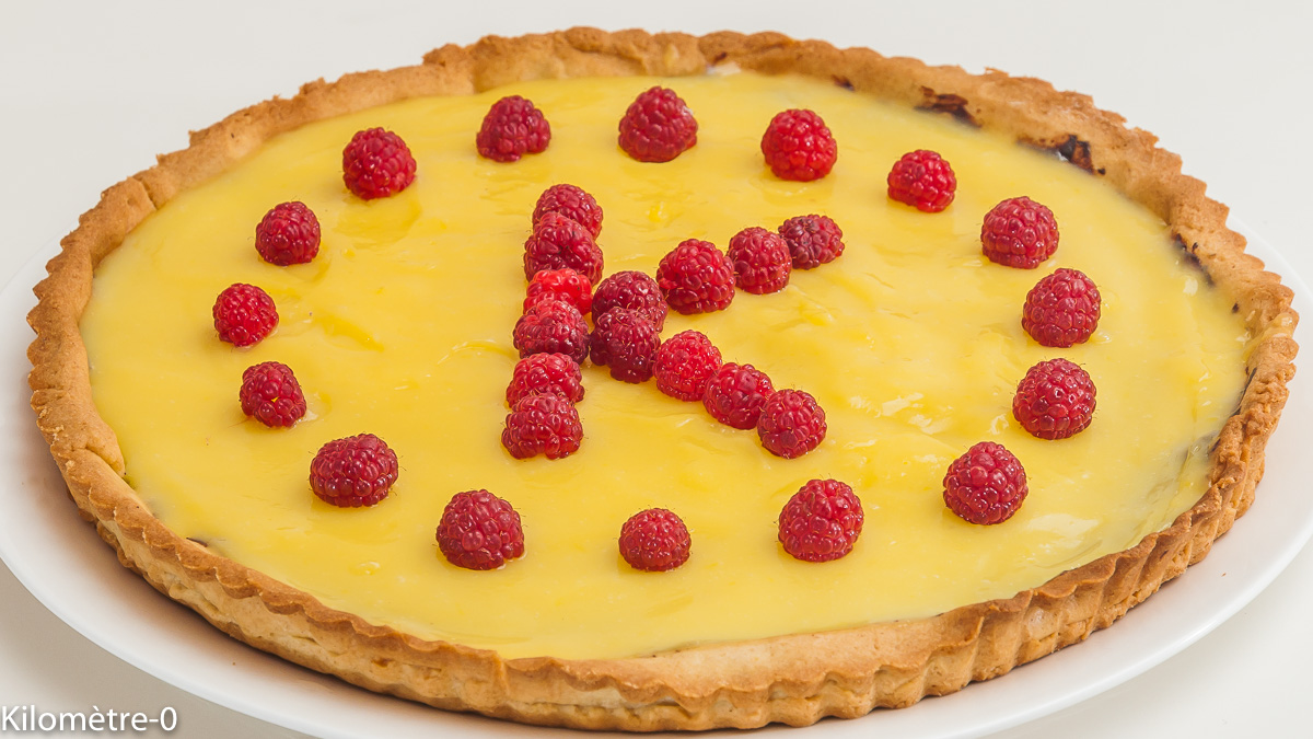 Photo de recette de tarte au citron de Kilomètre-0, blog de cuisine réalisée à partir de produits locaux et issus de circuits courts