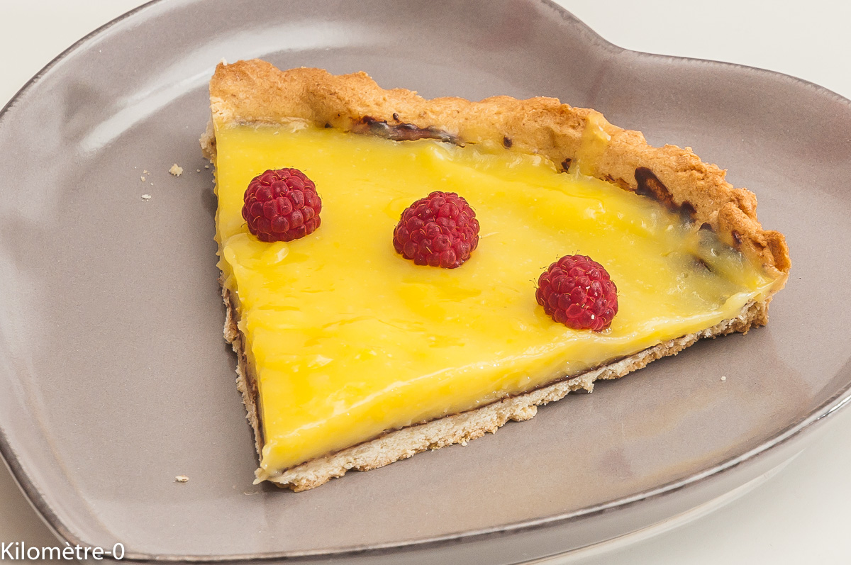 Photo de recette de tarte au citron de Kilomètre-0, blog de cuisine réalisée à partir de produits locaux et issus de circuits courts