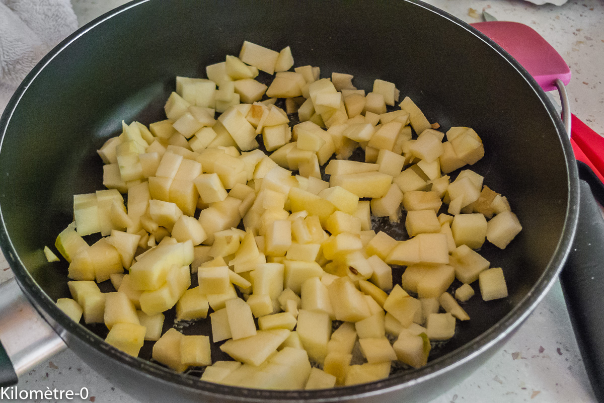 Photo de recette de pommes, bio de Kilomètre-0, blog de cuisine réalisée à partir de produits locaux et issus de circuits courts
