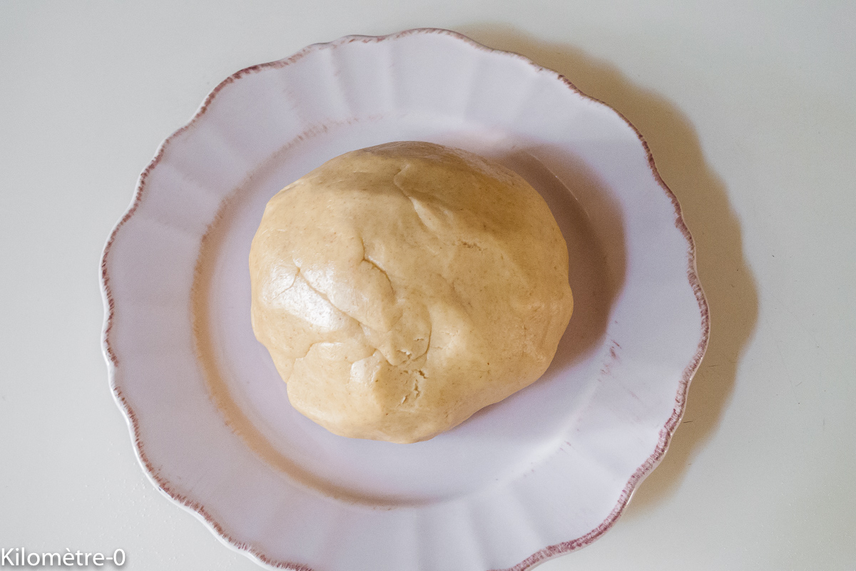 Photo de recette de pâte sablée bio de Kilomètre-0, blog de cuisine réalisée à partir de produits locaux et issus de circuits courts
