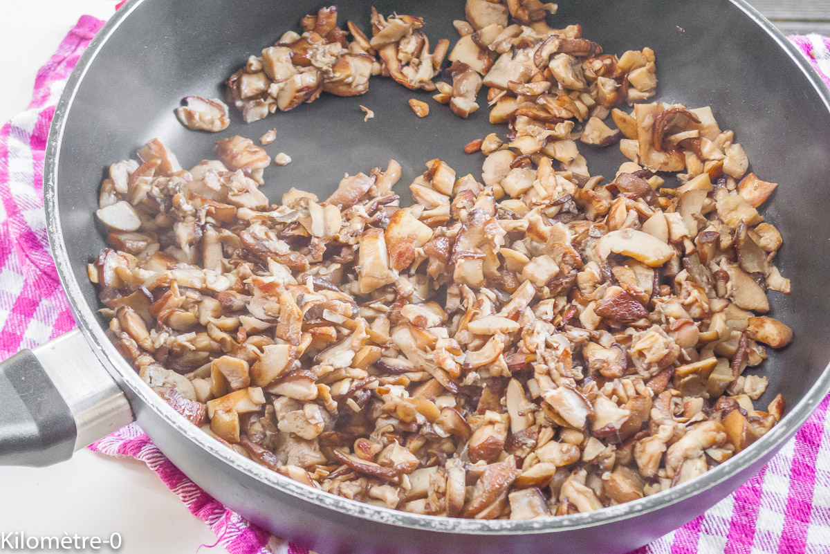 Photo de recette de cèpes de Kilomètre-0, blog de cuisine réalisée à partir de produits locaux et issus de circuits courts