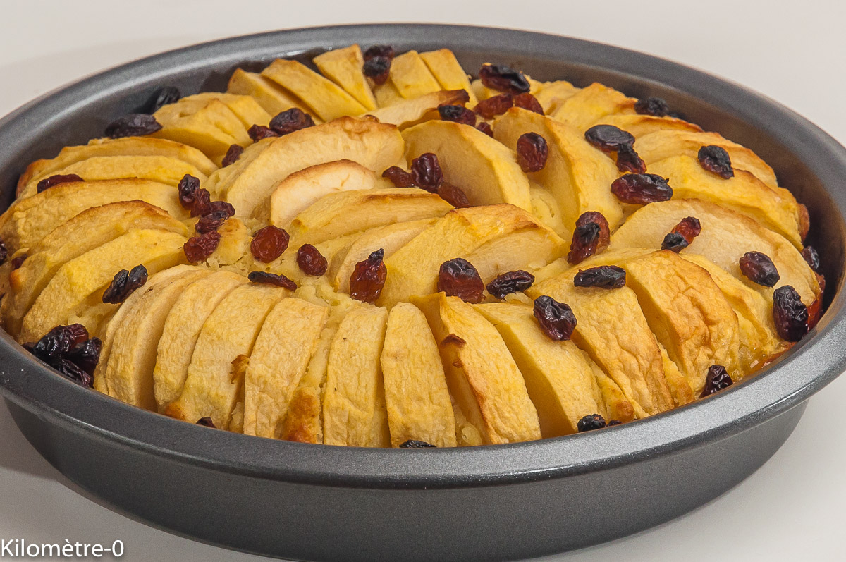 Photo de recette de gâteau aux pommes de Kilomètre-0, blog de cuisine réalisée à partir de produits locaux et issus de circuits courts